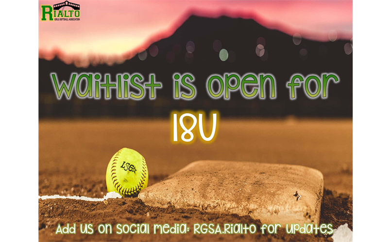 18U Spring 2026 Waitlist Open